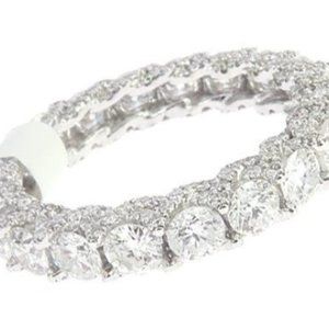 14k Gold 2.70 ct Diamond Engagement Eternity Band